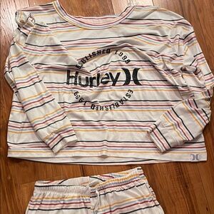 Hurley Multicolor Striped Lounge Set